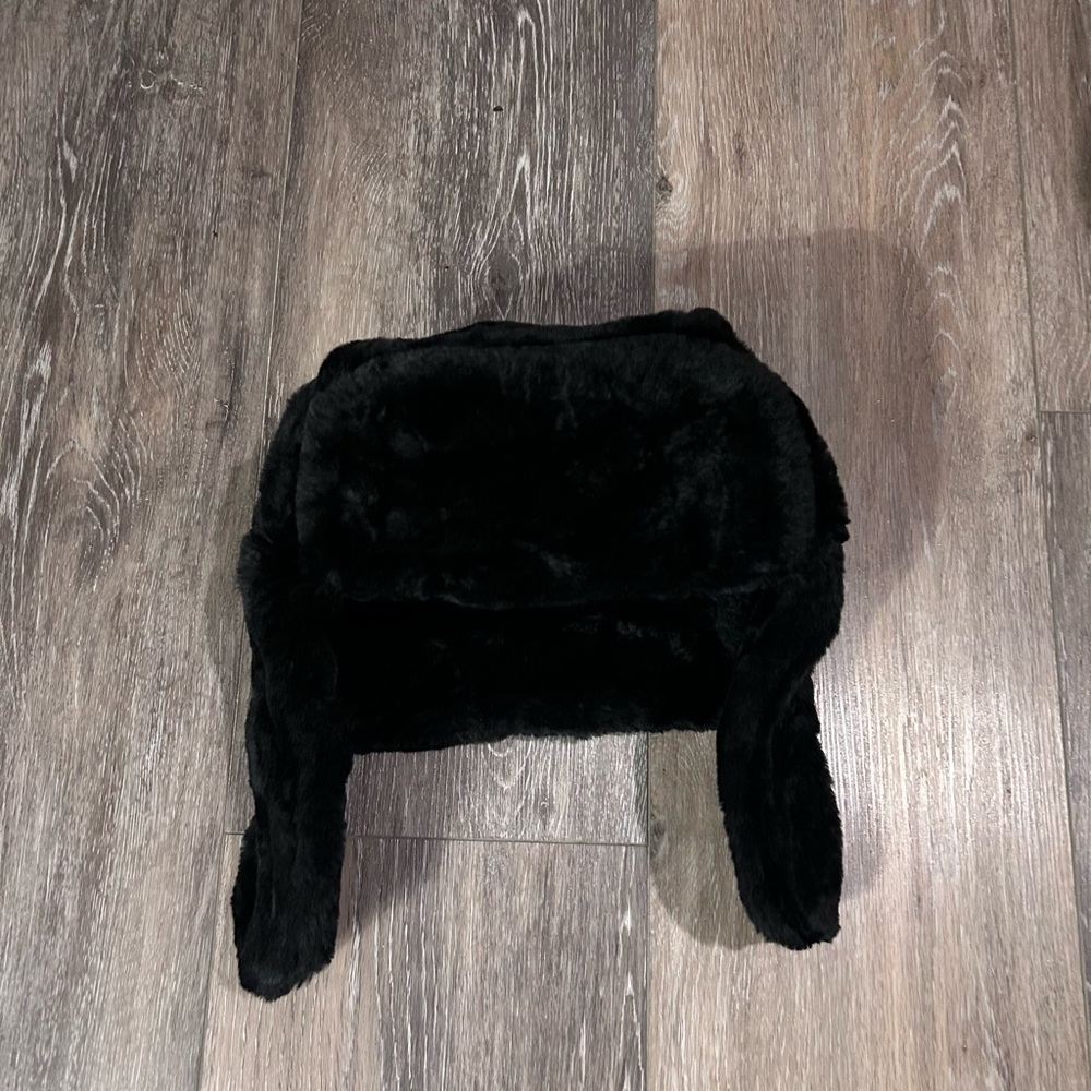 Faux Fur Russian Hat - Black